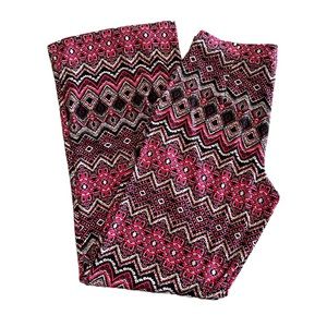 AB Studio Pink Print Dress Pants Size S